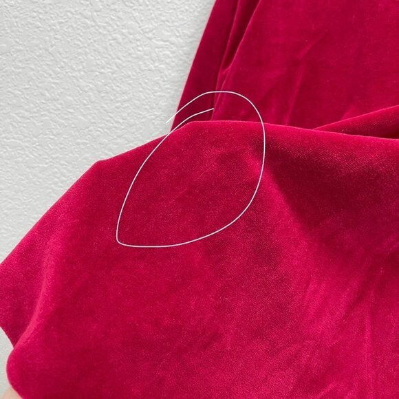 VTG Gramicci Red Velour Button Up Shirt Womens Large Made in the USA - Picture 6 of 7